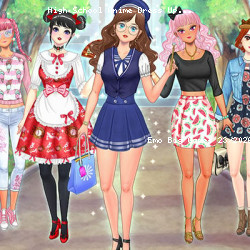 High School Anime Dress Up