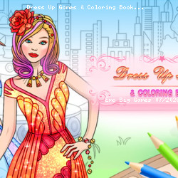 Dress Up Games & Coloring Book
